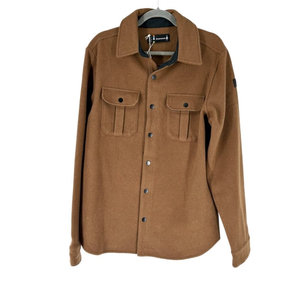 NWT Smartwool Anchor Line Shirt Jacket Shacket in Whiskey